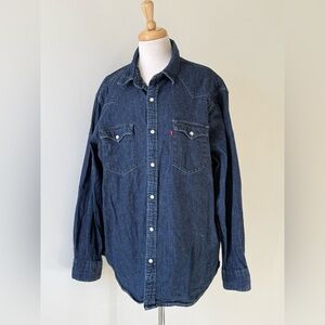 Unisex Men’s/Womens Levi’s XXL Button Down Denim Layering Shirt